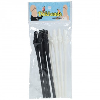 COUPLES STRAWS - BLACK AND WHITE