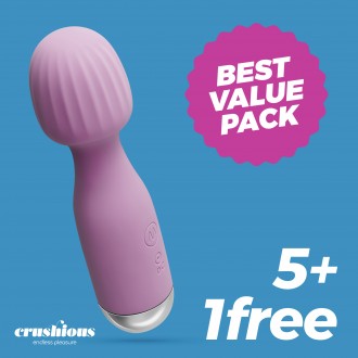 PACK 5 + 1 FREE CRUSHIOUS WANDERLUST MINI WAND LILAC