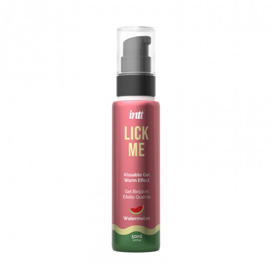 GEL BESABLE CON EFECTO CALOR Y AROMA DE SANDÍA LICK ME INTT 50ML