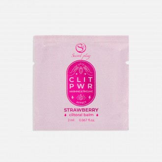 SACHET CLIT PWR - FRAISE BAUME CLITORIDIEN 2ML SECRET PLAY