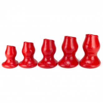 PIGHOLE - HOLLOW BUTT PLUG - XLARGE - RED