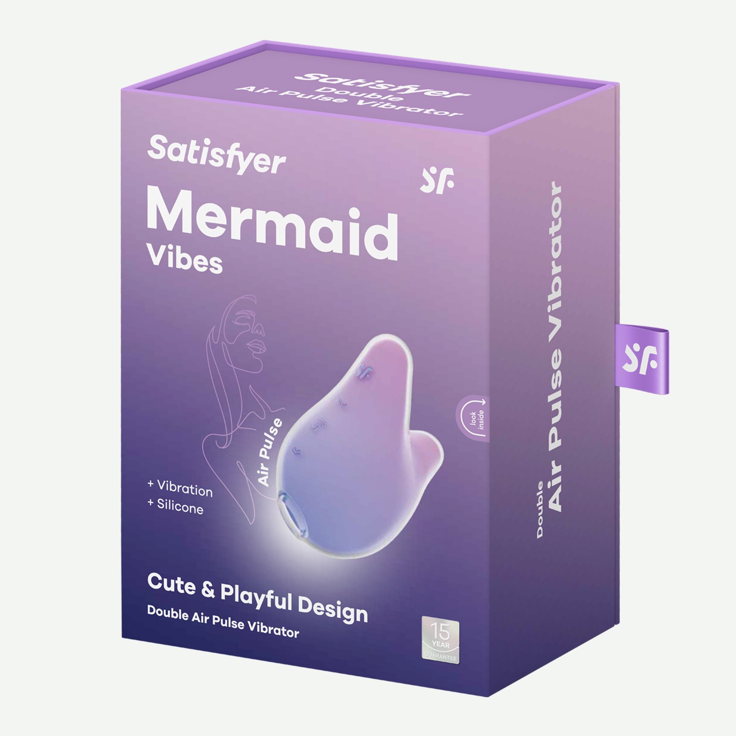 STIMOLATORE MERMAID VIBES VIOLA/ROSA SATISFYER