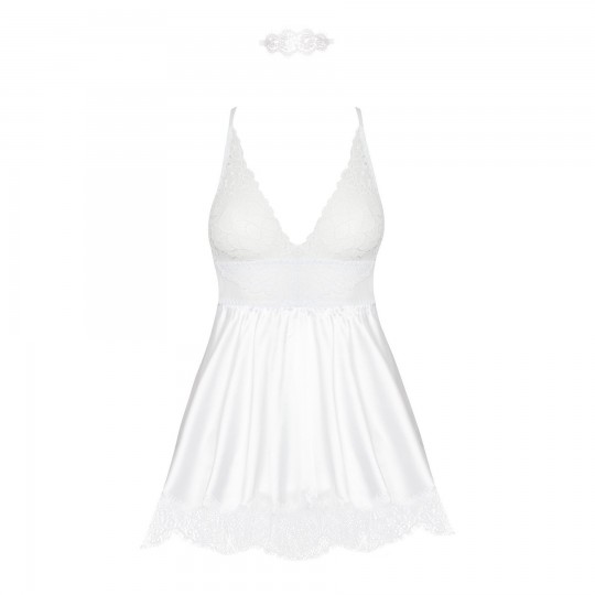 NUISETTE ET STRING EVE BLANC BEAUTY NIGHT FASHION