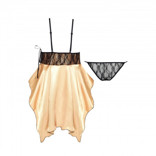 BEAUTY NIGHT FASHION JULIETA CHEMISE GOLD