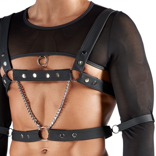 CONJUNTO DE 4 PEÇAS SVENJOYMENT BONDAGE PRETO