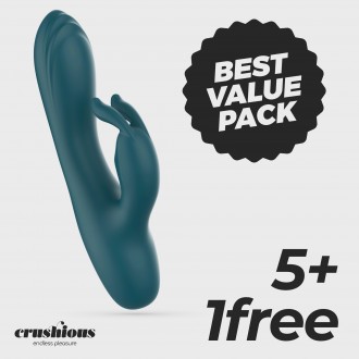 PACK 5 + 1 FREE CRUSHIOUS LOLA MINI RABBIT VIBRATOR