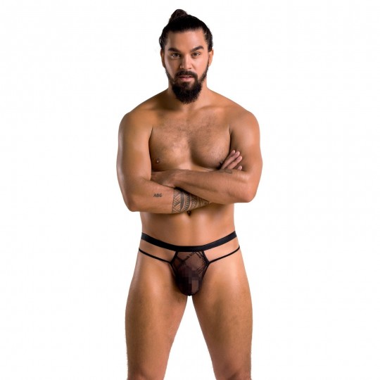 PASSION THONG COLLIN BLACK