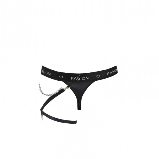 PASSION GARTER THONG BILL BLACK