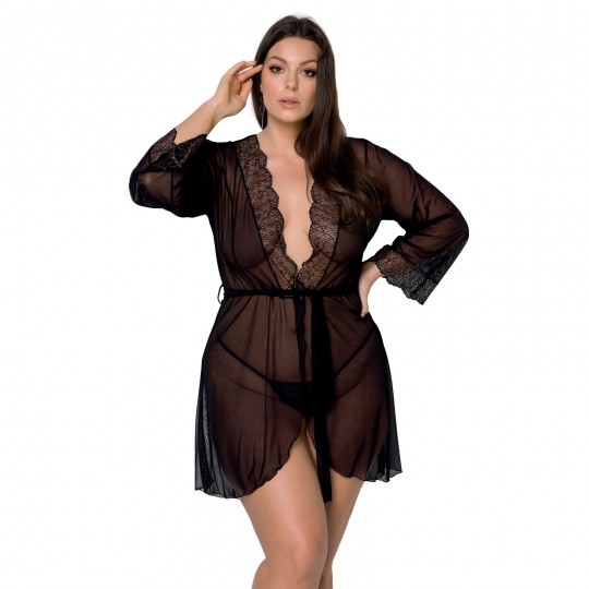 ROBE E TANGA AMBERLY PRETO TAMANHO QUEEN PASSION