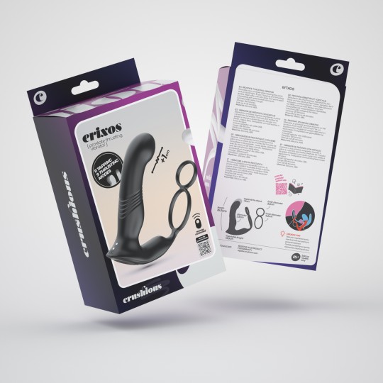 VIBRATEUR DE PROSTATE AVEC TÉLÉCOMMANDE ERIXOS CRUSHIOUS