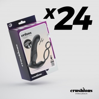 PACK DE 24 VIBRATEUR DE PROSTATE AVEC TÉLÉCOMMANDE ERIXOS CRUSHIOUS