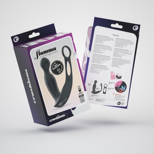 PACK 5 + 1 GRATUITO VIBRADOR DE PRÓSTATA CON MANDO A DISTANCIA FLAMMA CRUSHIOUS