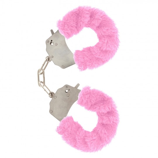 FURRY FUN CUFFS PINK PLUSH