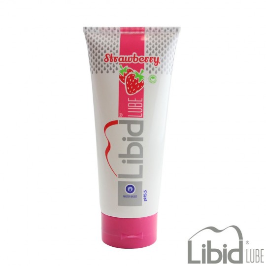 LUBRIFIANT À BASE D&#039;EAU AU ARÔME DE FRAISE LIBID LUBE 200ML