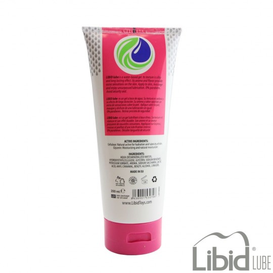 LUBRICANTE A BASE DE AGUA CON AROMA DE FRESA LIBID LUBE 200ML