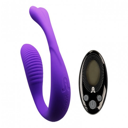 VIBRATEUR POUR COUPLES AVEC TÉLÉCOMMANDE MINI ROMEO ADRIEN LASTIC