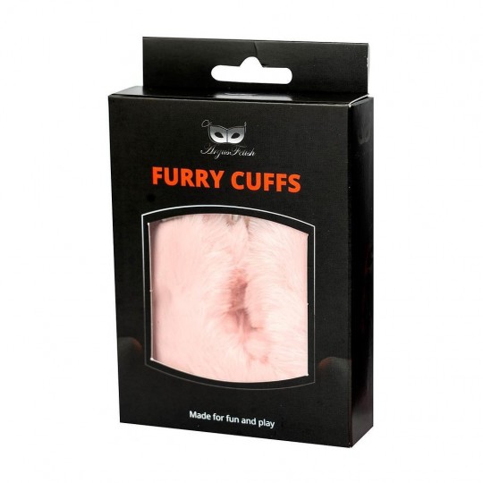 ARGUS FETISH FURRY CUFFS PINK 