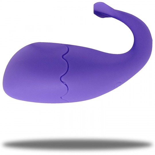 EVOQUE RECHARGEABLE VIBRATING EGG WITH CONTROL BARINE PURPLE