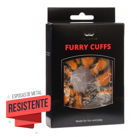 ARGUS FETISH FURRY CUFFS TIGAR 