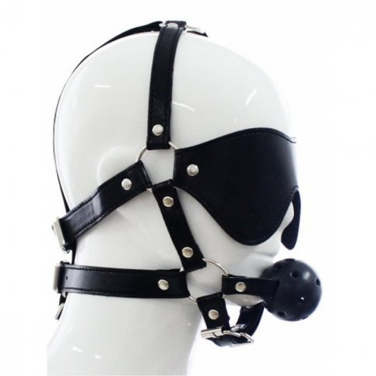 ARGUS FETISH EYE MASK WITH BALL GAG