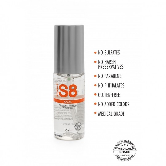 S8 WB ANAL LUBE 50ML