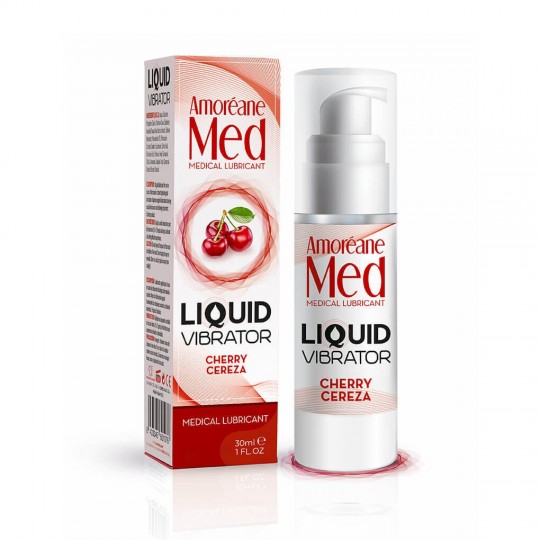 AMORÉANE MED LIQUID VIBRATOR CHERRY 30 ML