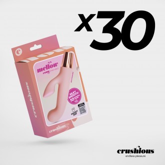 PACK OF 30 CRUSHIOUS MELLOW CONY MINI VIBRATOR PINK