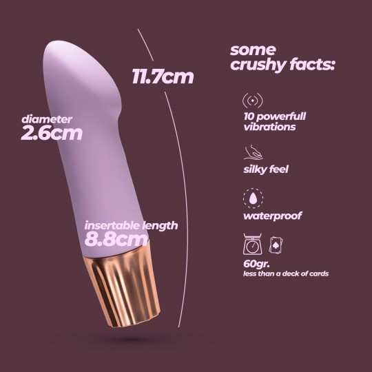 CRUSHIOUS MELLOW ANGLER MINI VIBRATOR LAVENDER