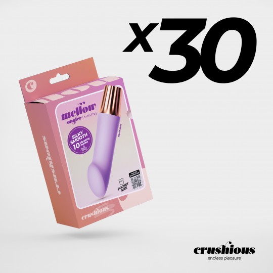 CONFEZIONE DA 30 MINI VIBRATORE MELLOW ANGLER LAVANDA CRUSHIOUS