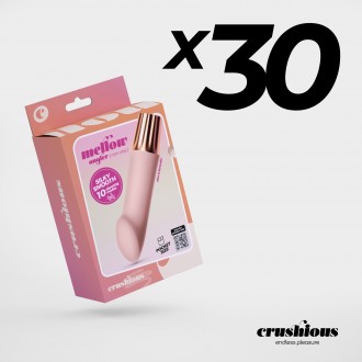 PACK OF 30 CRUSHIOUS MELLOW ANGLER MINI VIBRATOR PINK