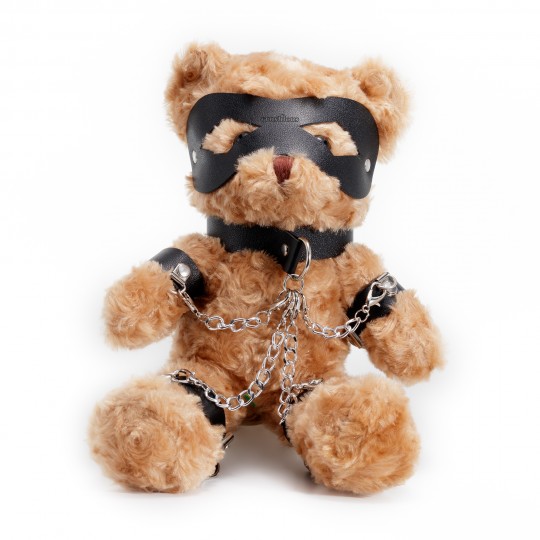 ORSO TEDDY BONDAGE CRUSHITO NERO 32CM CRUSHIOUS