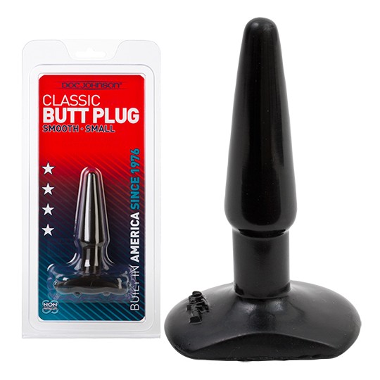 PLUG ANALE DOC JOHNSON CLASSICO BUTT PLUG NERO PICCOLO