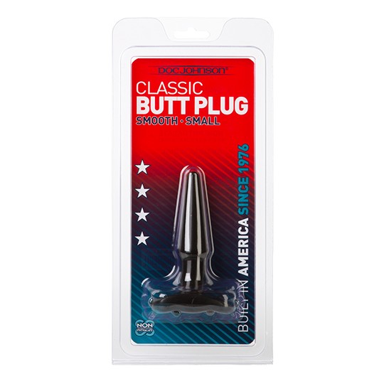 PLUG ANALE DOC JOHNSON CLASSICO BUTT PLUG NERO PICCOLO