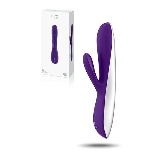 VIBRADOR RECARREGÁVEL E5 OVO ROXO