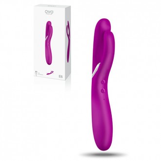 VIBRADOR DOBLE RECARGABLE E6 OVO FUCSIA