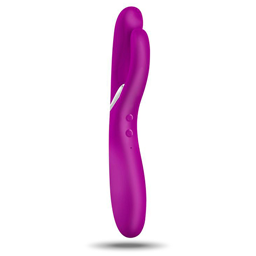 VIBRADOR DUPLO RECARREGÁVEL E6 OVO FÚCSIA