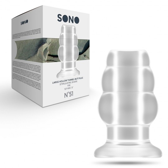 SONO Nº51 LARGE HOLLOW TUNNEL BUTT PLUG CLEAR