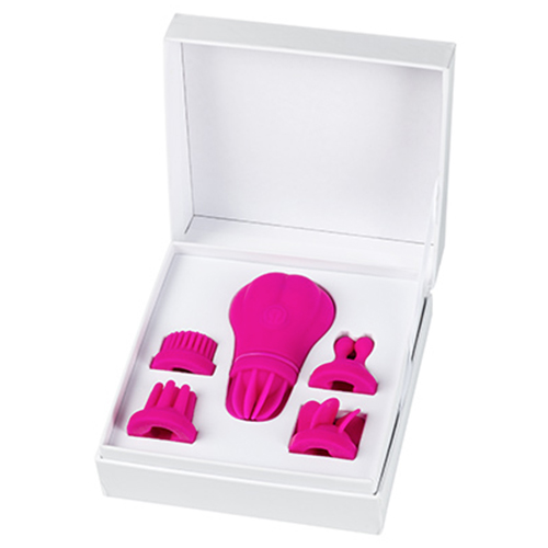 CARESS RECHARGEABLE CLITORIAL STIMULATOR ADRIEN LASTIC PINK