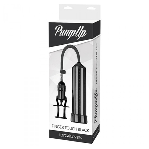 FINGER TOUCH PENIS PUMP WITH RULER BLACK