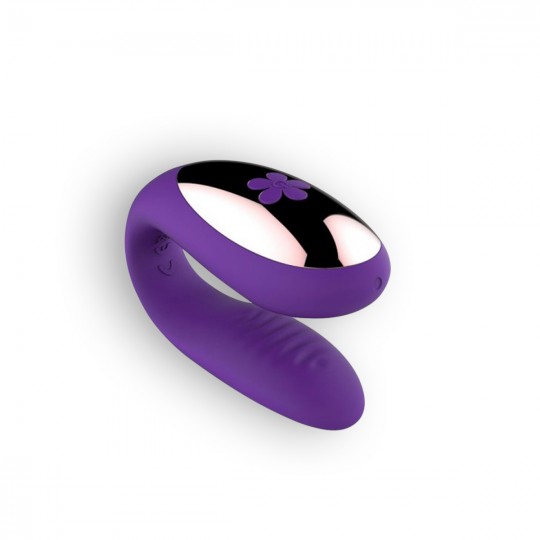 VIBRADOR RECARREGÁVEL COM COMANDO PARA CASAL ROXO TOYZ4LOVERS