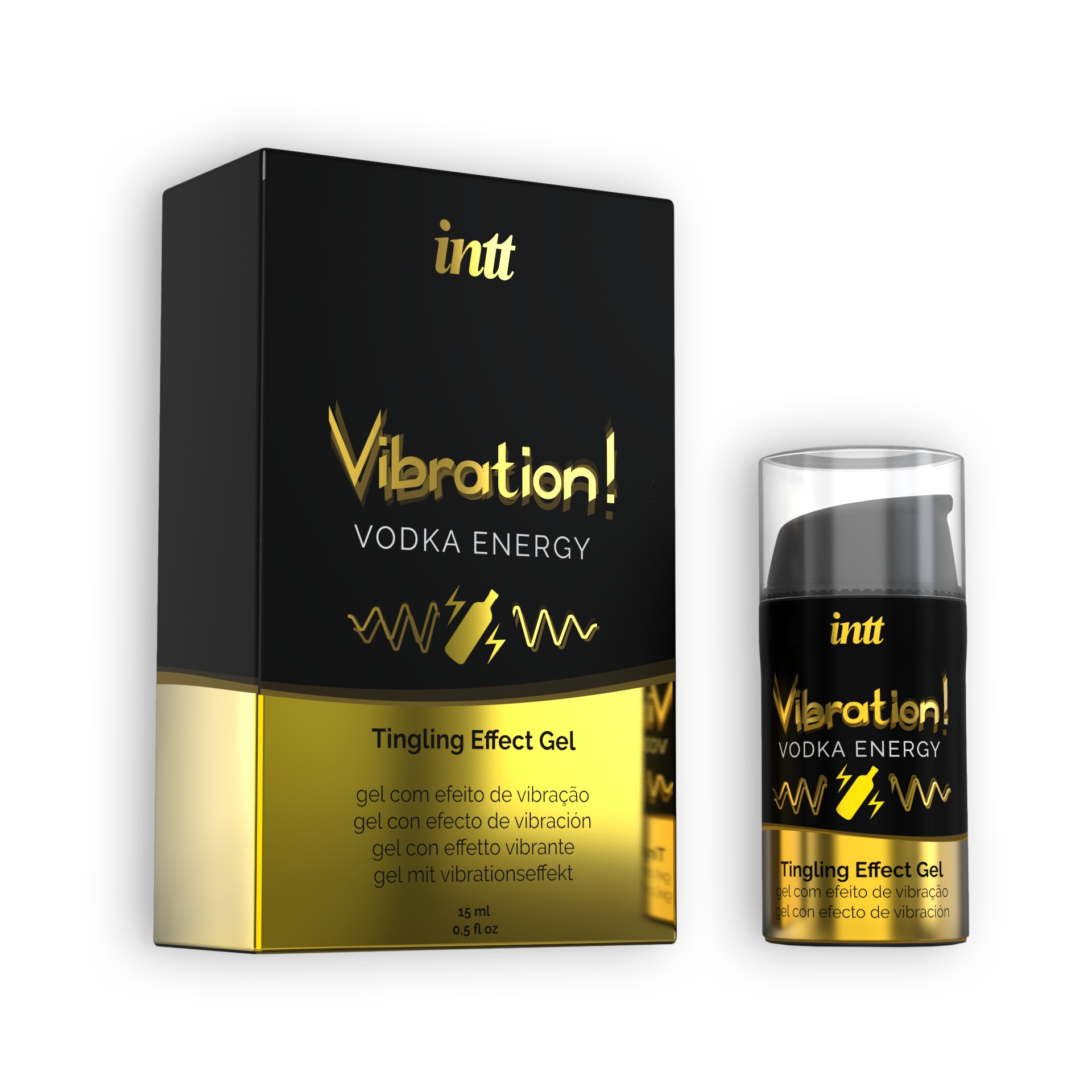 GEL CON VIBRAZIONE VIBRAZIONE VODKA INTT 15 ML