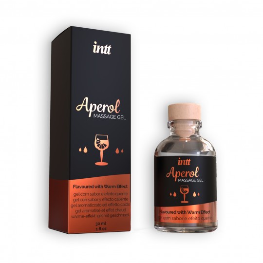 GEL DE MASAJE CON SABOR A APEROL INTT 30 ML