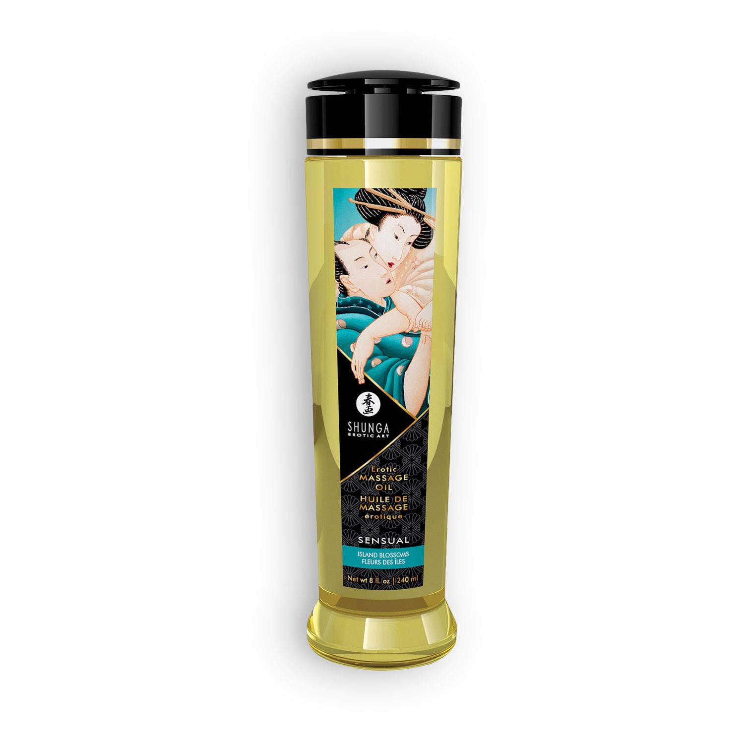 ACEITE DE MASAJE SHUNGA SENSUAL ISLAND BLOSSOMS 240ML