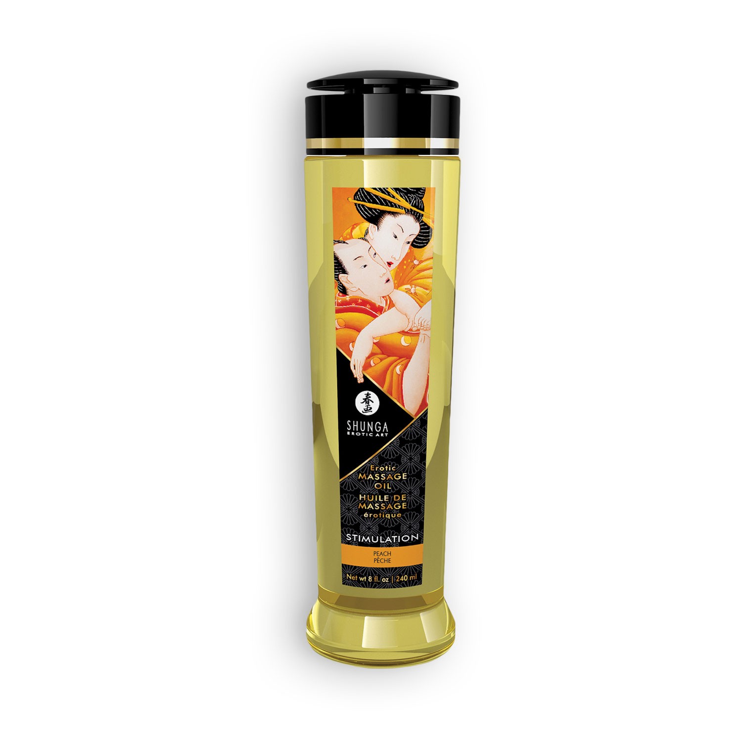 ACEITE DE MASAJE SHUNGA STIMULATION MELOCOTÓN 240ML