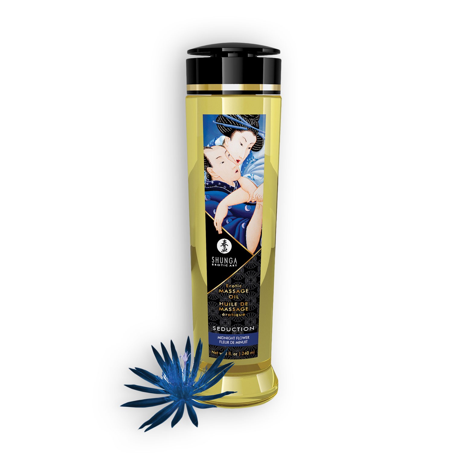 ACEITE DE MASAJE SHUNGA SEDUCTION MIDNIGHT FLOWER 240ML