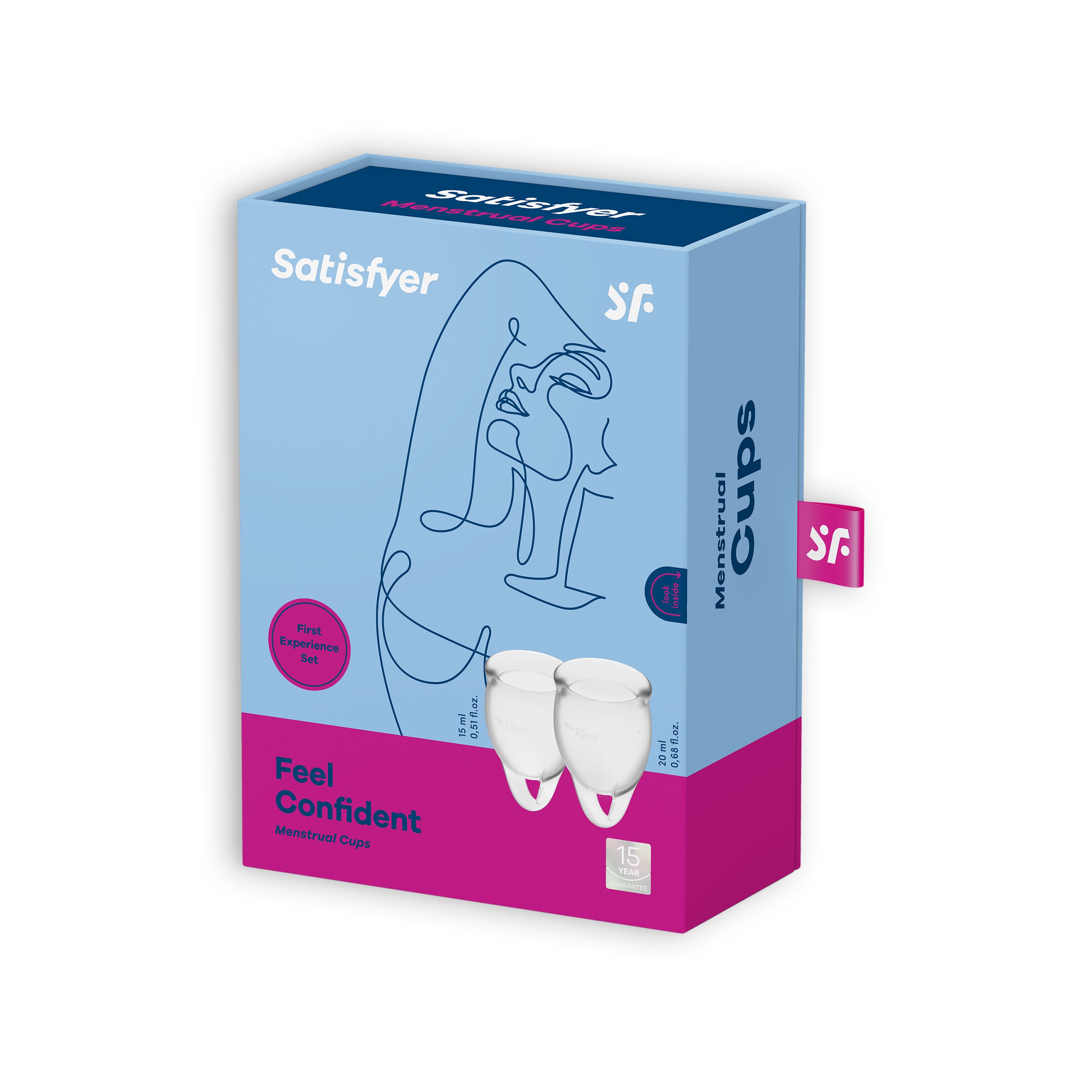 SENTIRSI SICURI SATISFYER COPPETTA MESTRUALE TRASPARENTE