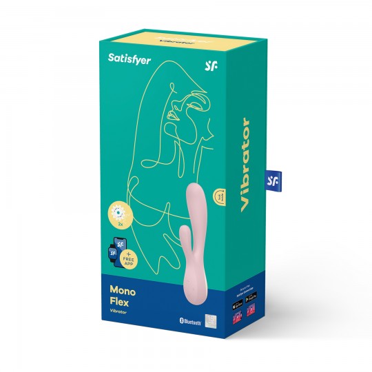 VIBRATORE MONO FLEX CON APP E BLUETOOTH SATISFYER MAUVA