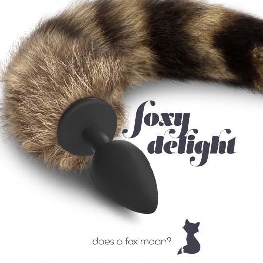 PLUG ANAL CON COLA FOXY DELIGHT SILICONA CRUSHIOUS