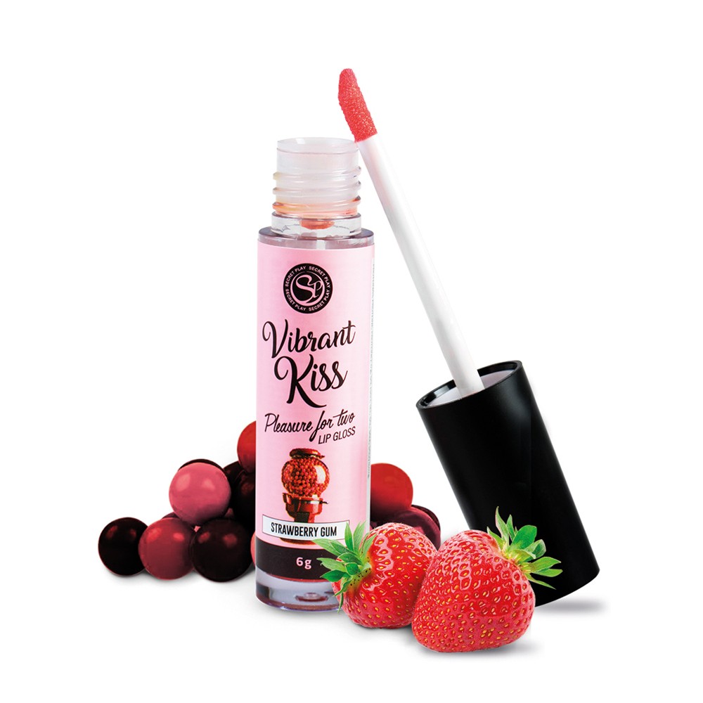 LIP GLOSS DE CHICLE DE FRESA VIBRANT KISS 6GR