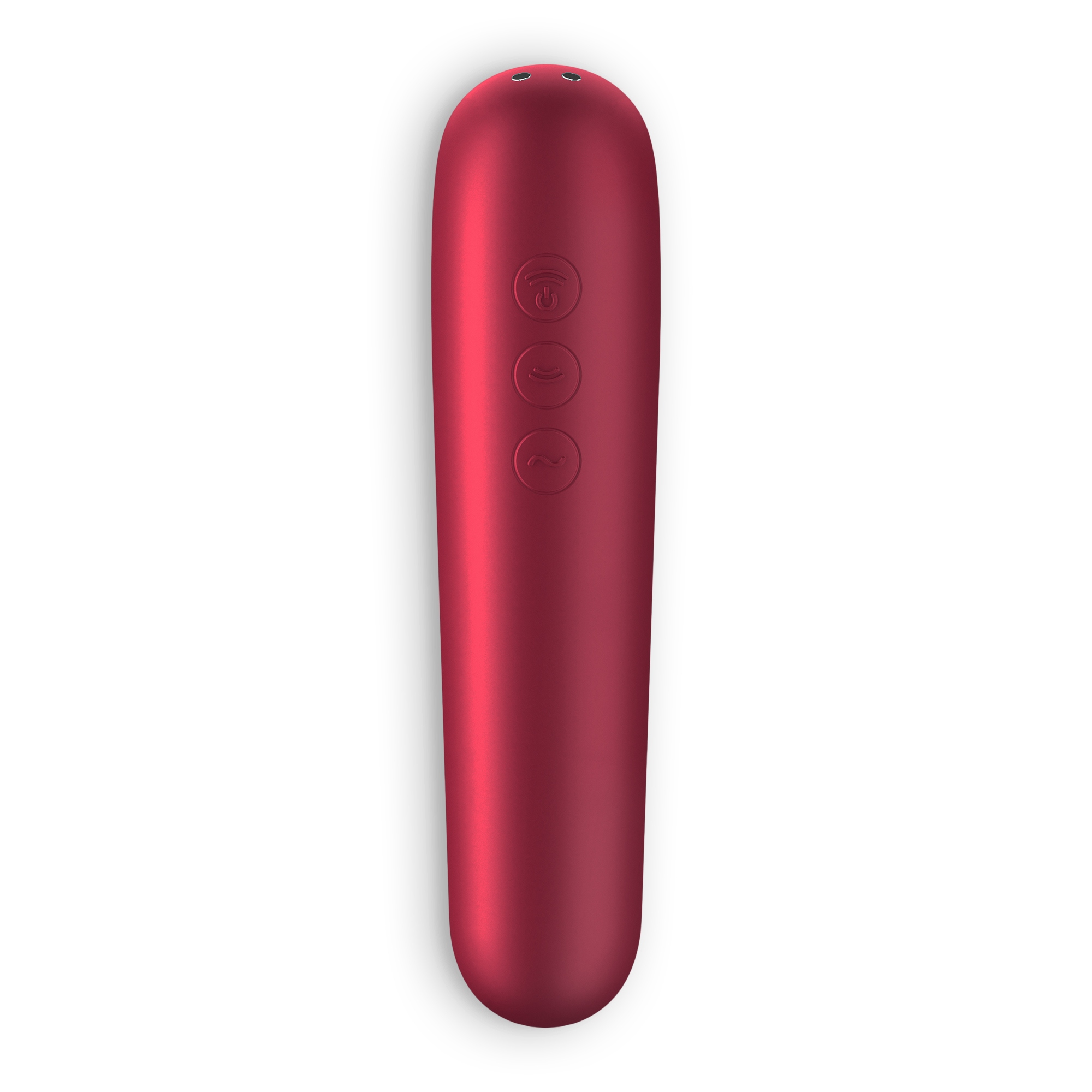 ESTIMULADOR DUAL LOVE CON APP SATISFYER ROJO